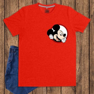 Vintage Mickey Mouse shirt ,Retro Disney character cotton tee, classic cartoon Graphic top image 11