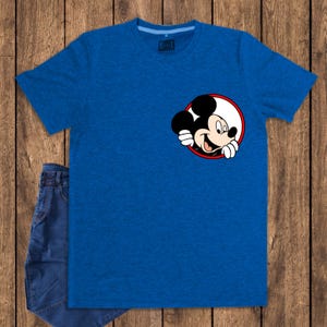 Vintage Mickey Mouse shirt ,Retro Disney character cotton tee, classic cartoon Graphic top image 5