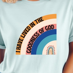 Rainbow Design &quot;Goodness of God&quot; Bella Canvas Unisex T-Shirt