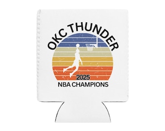 OKC Thunder 2025 Champions Neoprene Can Koozie - Regular lub Slim