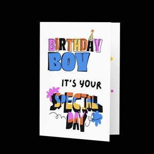 Geburtstagskind's Your Special Day Bunte Grußkarte