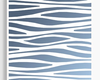 motivo astratto di onde blu arte murale Forme digitali Arte