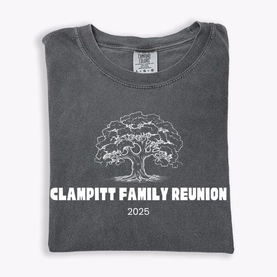 Camiseta de reunión de árbol genealógico, personalizable, recuerdo