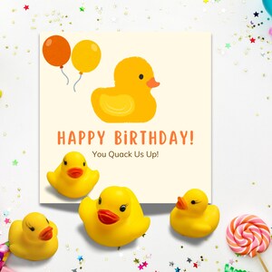 Tarjeta de cumpleaños con forma de pato para el aula Tarjeta de cumpleaños con temática de pato para niños en la granja Imprimible Tiempo de canto para la escuela primaria LDS Descarga digital