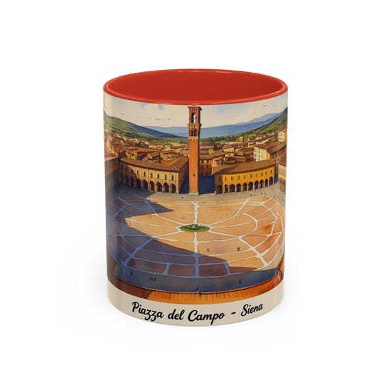 水彩画原画　シエナのカンポ広場 水彩画原画 シエナのカンポ広場 水彩画原画 シエナのカンポ広場