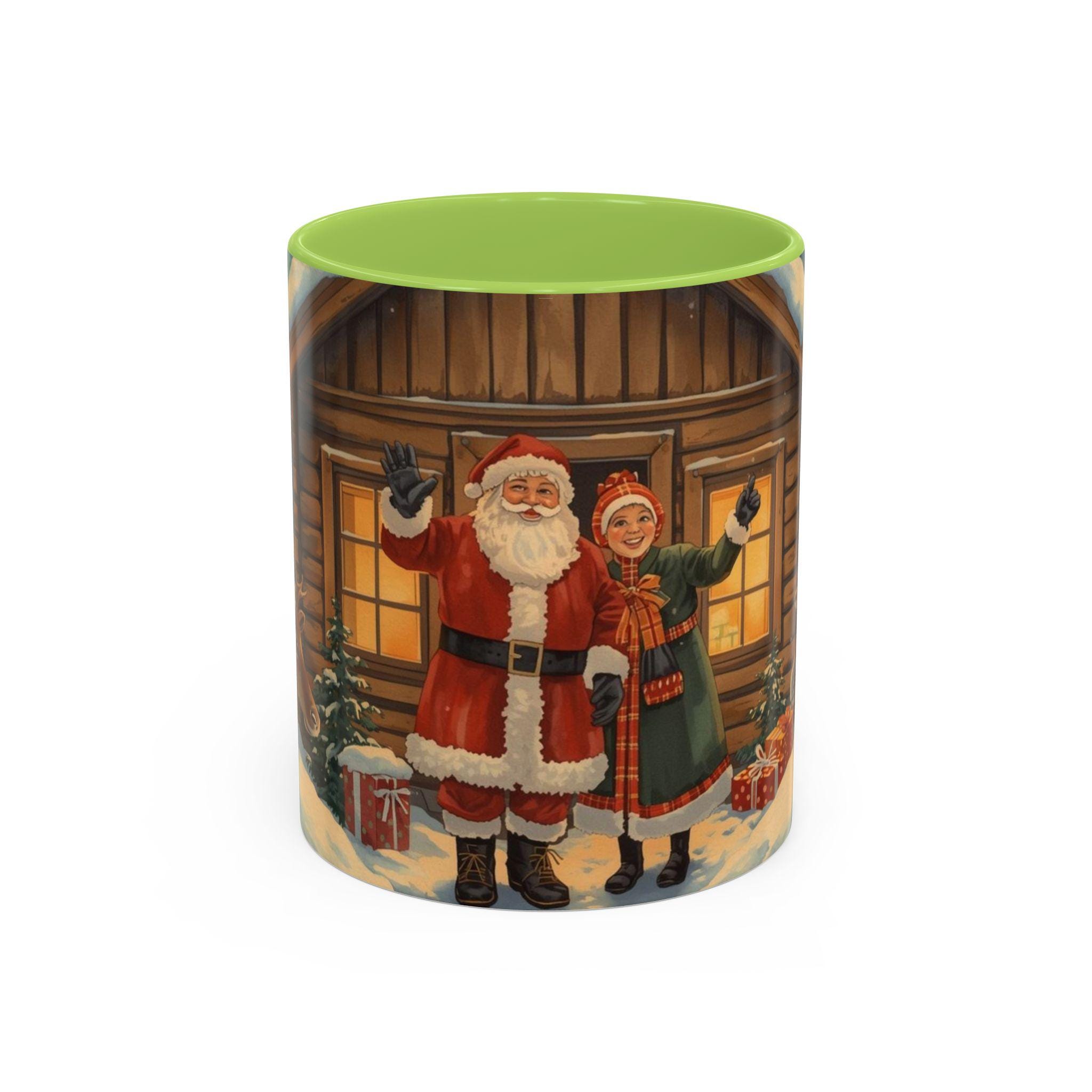 Finnland Nordische Weihnachtstasse, Vintage Winterkunst, Festliches Geschenk, gemütliches Dekor, einzigartiges Weihnachts-Souvenir