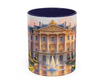 Versailles Palace Mug - watercolor elegant gift - French royal travel art