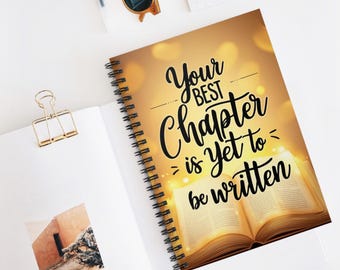 Inspirational Spiral Notebook - Perfect for Journaling, Note-taking, Self-Reflection, Gift for Writers, Students, Teachers