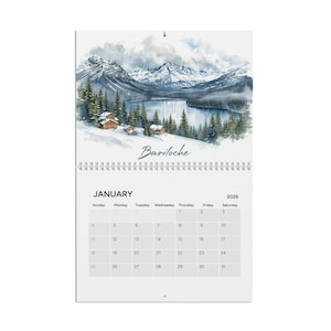 Calendario acquerello del Sud America 2026 | Città e paesaggi sudamericani | Decorazioni murali e regalo da viaggio