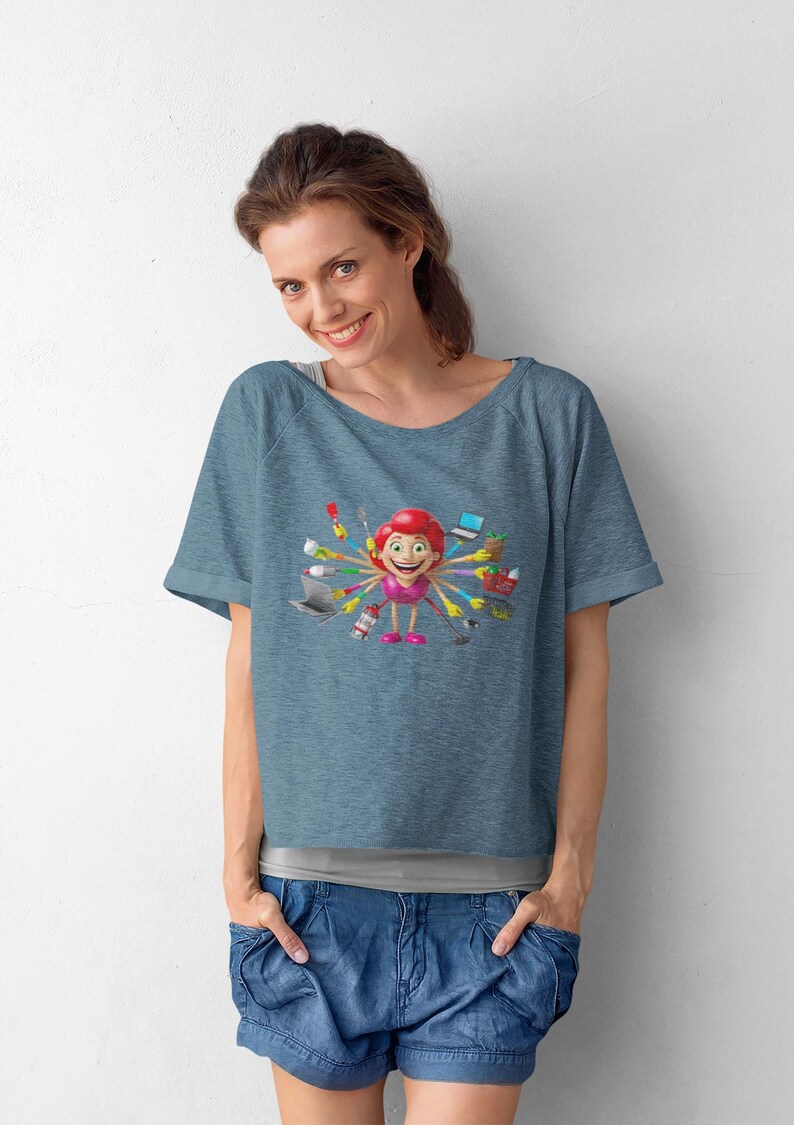 Multitasking Mom T-Shirt – Funny Design for Modern Supermoms image 3