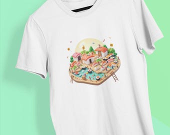 Camiseta Sushi Lovers | Mundo Sushi Kawaii | Regalo Divertido Amantes Comida Japonesa