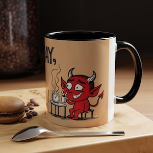 Funny "Not Today, Satan" Mug - Rebellious Design for Those Who Aren't Having It