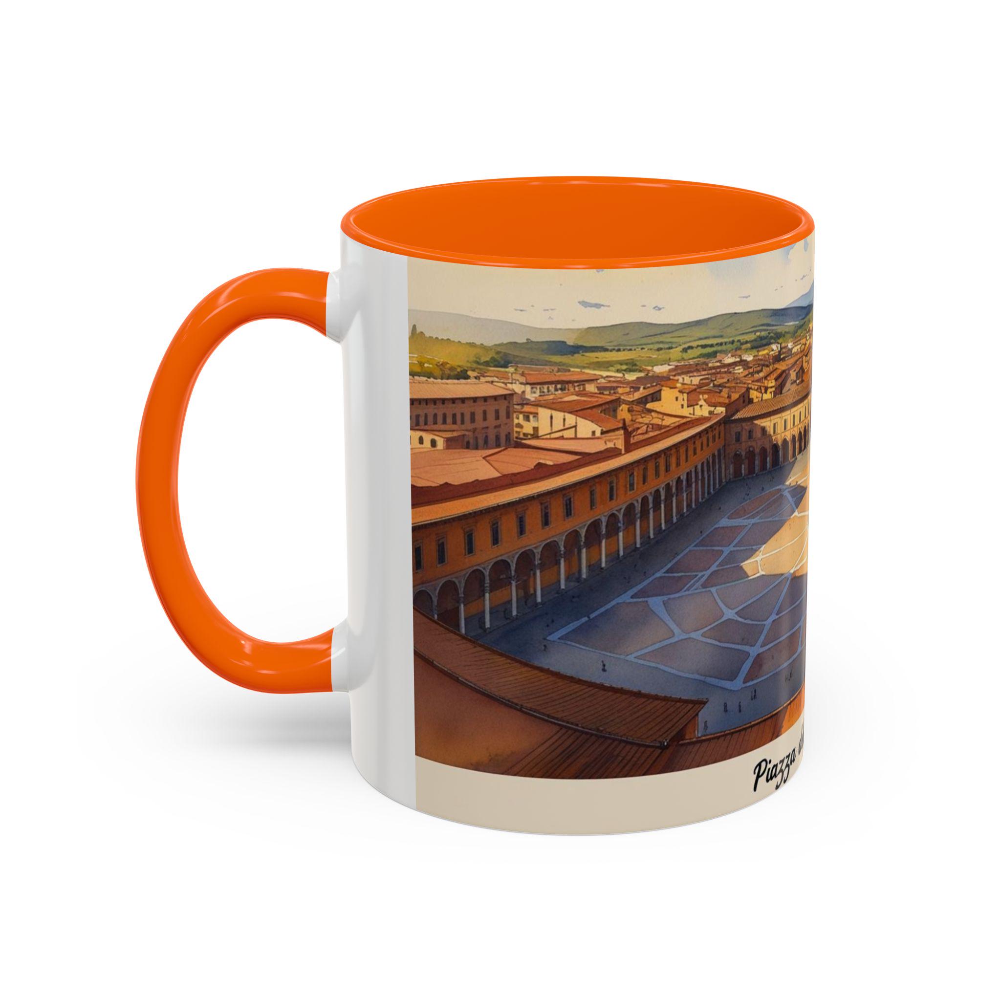 水彩画原画　シエナのカンポ広場 水彩画原画 シエナのカンポ広場