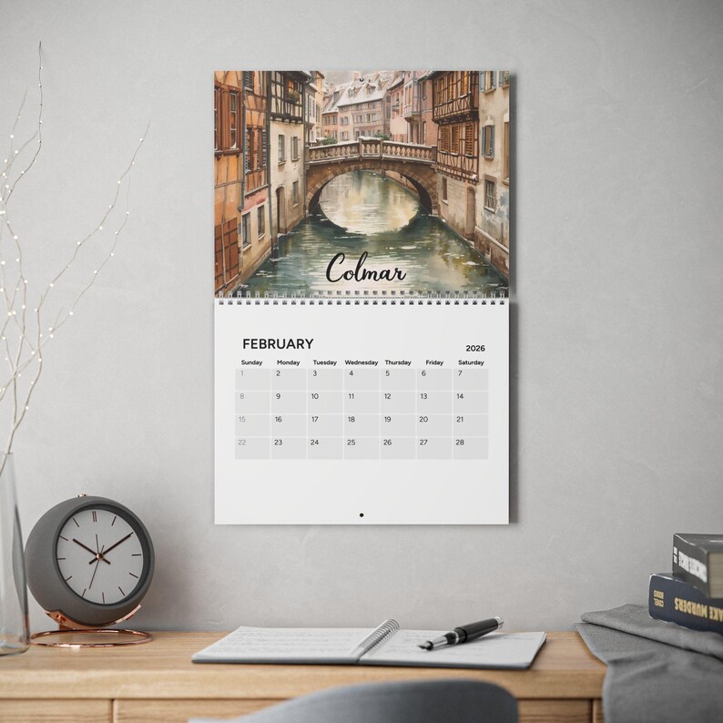 Europe in Watercolor” 2026 Calendar | 12 European Cities Month by Month ...