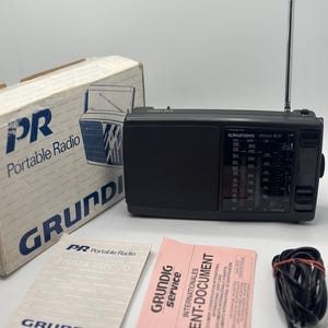Vintageradio 1985! Grundig Prima Boy 70 + Test OK! FM/Transistor/Bärbar utan Sony