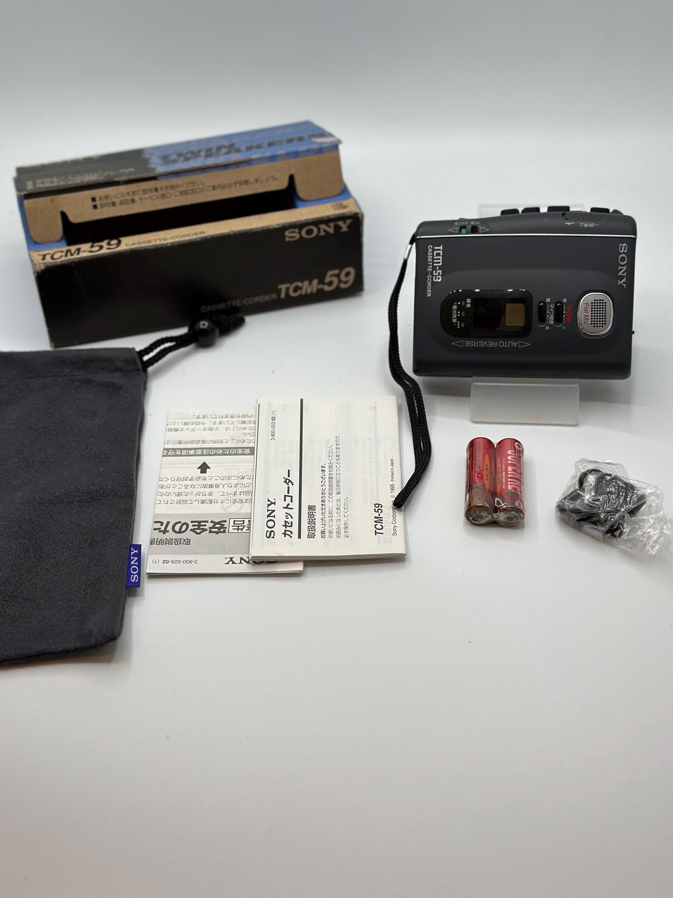 新登場！ソニー TCM-59 ウォークマン+レコーダーエンジン動作確認済