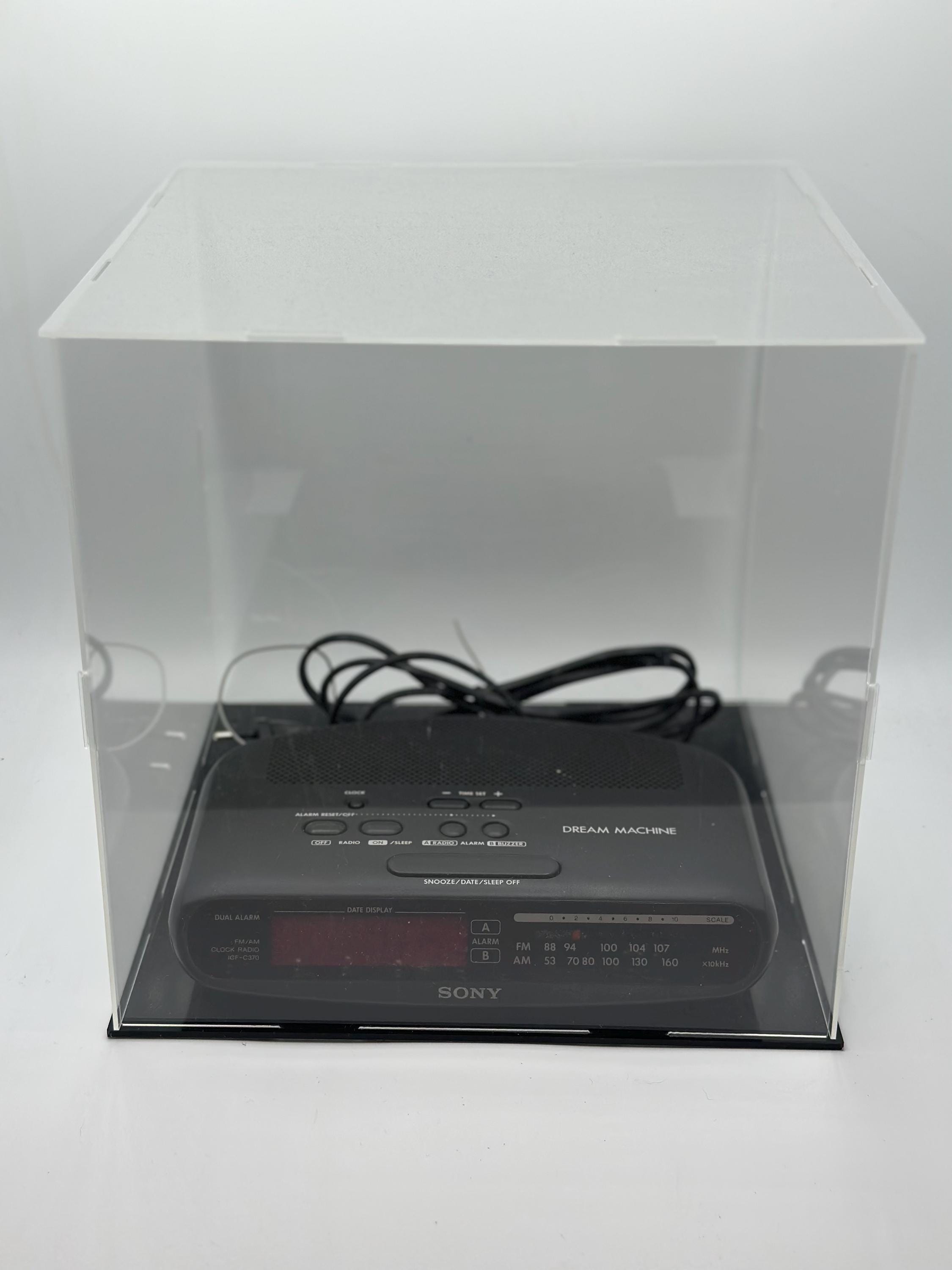 Vintage RADIO from 1996! Sony ICF-C370L + Alarm Clock + Test OK! fm?/Transistor/Portable/Post