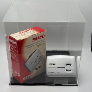 Reproductor de casetes de audio portátil Walkman Sanyo MGP-100 + ¡Prueba correcta! No Sony