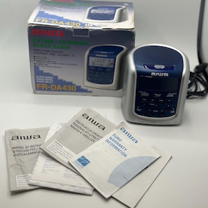 AIWA FM/AM CLOCK RADIO FR-N330 本体　★レトロ Aiwa Clock Radio - Etsy