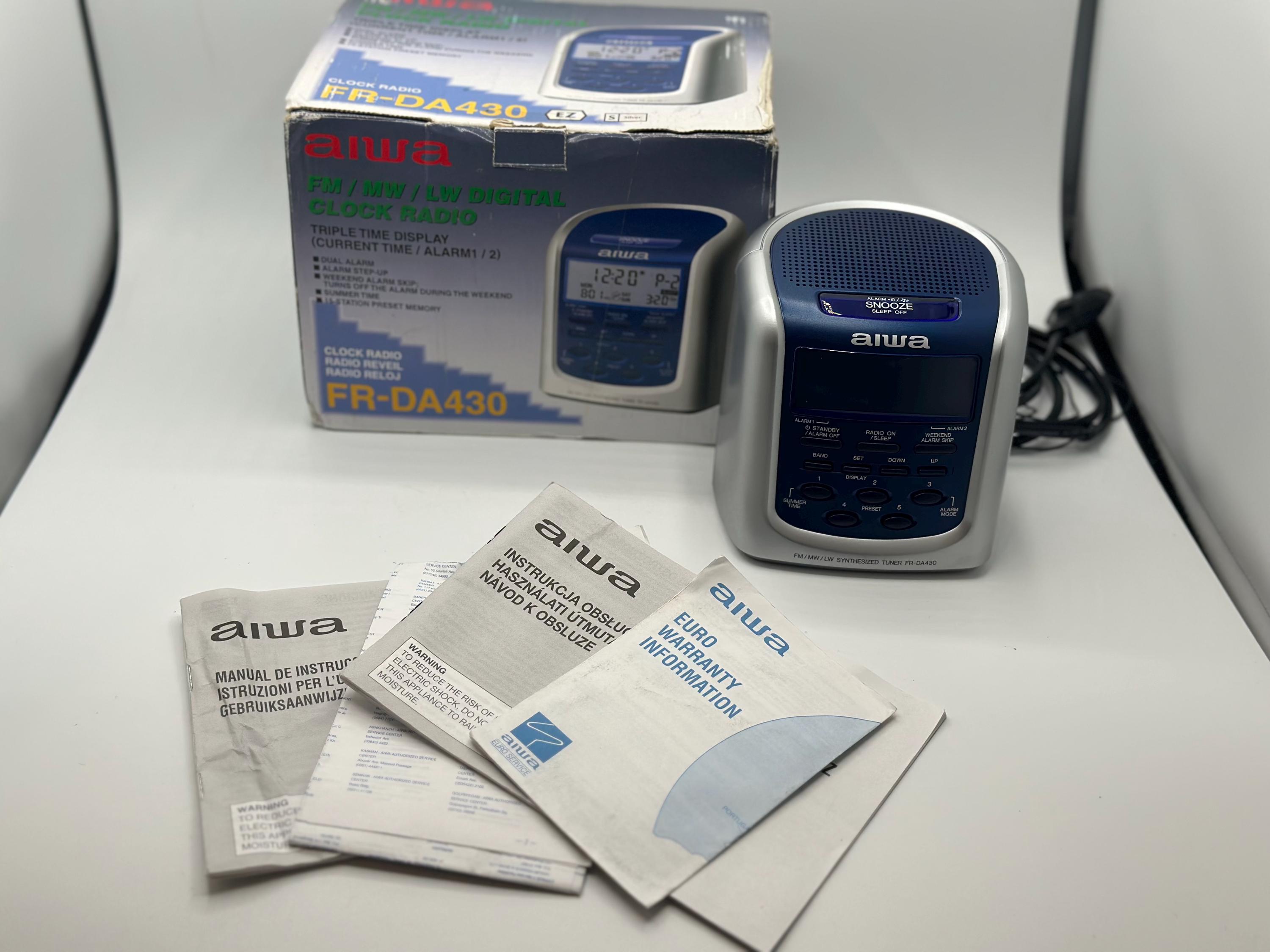 Aiwa Clock Radio - Etsy