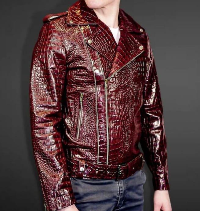 Wine Leather Jacket