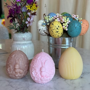 Vela de ovo de coelho de Páscoa, Vela de coelho, Vela de ovo de Páscoa, Decoração de coelho de Páscoa, Vela artesanal, Vela de alta qualidade