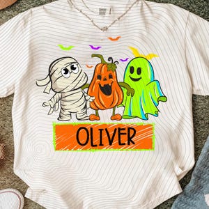 Personalized Neon Kid Name Halloween Png, Cute Halloween Png for Kids, Halloween Png, Boys Girl Halloween, Custom Kids Name Png