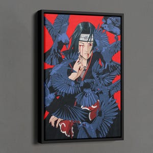 Póster de anime, lienzo de anime japonés, póster de película manga de dibujos animados, decoración de pared de anime, regalo para amantes del anime, arte de anime, regalo único de anime
