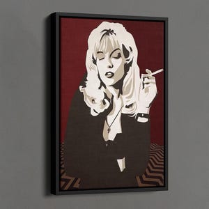 Twin Peaks Print, Fire Walk Me Art Movie Poster, Laure Palmer Canvas, Psychological Horror Movie Canvas Print, Movie Room Art, Movie Print