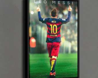 Poster di Lionel Messi, stampa su tela di Messi, poster di calciatore, stampa murale di calcio, decorazione sportiva, regalo di calcio argentino