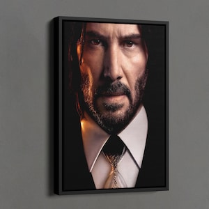 John Wick Poster, John Wick Portrait Print, Movie Posters, Film Posters, John Wick Art, Hollywood Movie Poster, Action Movie Lovers Gift