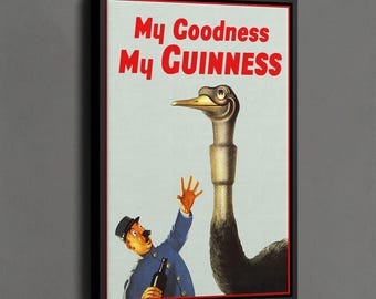 Pôster "Meu Deus, minha Guinness!", Impressão vintage da Guinness, Impressão de cerveja stout irlandesa, Pôster de arte, Decoração para casa, Presentes fofos para casa, Decoração divertida para casa