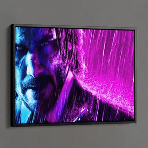 John Wick Print, Keanu ReevesFamous Movie Actor Wall Art, John Wick Art, Movie Posters, Movie Room Decor, John Wick Fan Gifts, John Wick Art