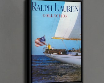Fashion Magazine Art Print, Retro Fashion Poster, Luxury Fashion Canvas, Old Ralph Lauren Print, Vintage Fashion Magazine Wall Decor