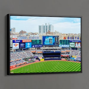 Yankee Stadium Wandkunst, New York Stadion Druck, New York Baseball Stadion Leinwand Kunst, Baseball Wandkunst, Stadion Dekor, New York Geschenke