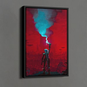 Jinx Print, Arcane Wall Art, Arcane Season 2 Canvas, Jinx Art Canvas, Tv Series Poster, Jinx Movie Print, Gaming Wall Art, Jinx Fan Gifts