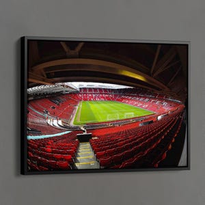 Old Trafford Print, MU Poster, Old Trafford Stadium, Football League Print, Football Stadium Decor, Gifts for MU Fans, Stadium Art