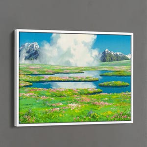 Howl&#39;s Moving Castle Poster, Studio Ghibli Poster, Anime Canvas Wall Art, Japanese Anime Fan Art, Miyazaki Fan Gift, Anime Fan Gifts