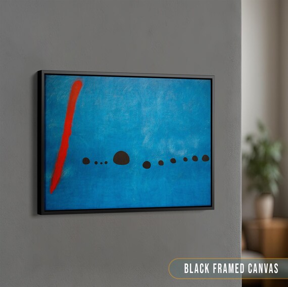 Joan Miro 特大 ビンテージポスター 木製フレーム 絵画 アート 【公式