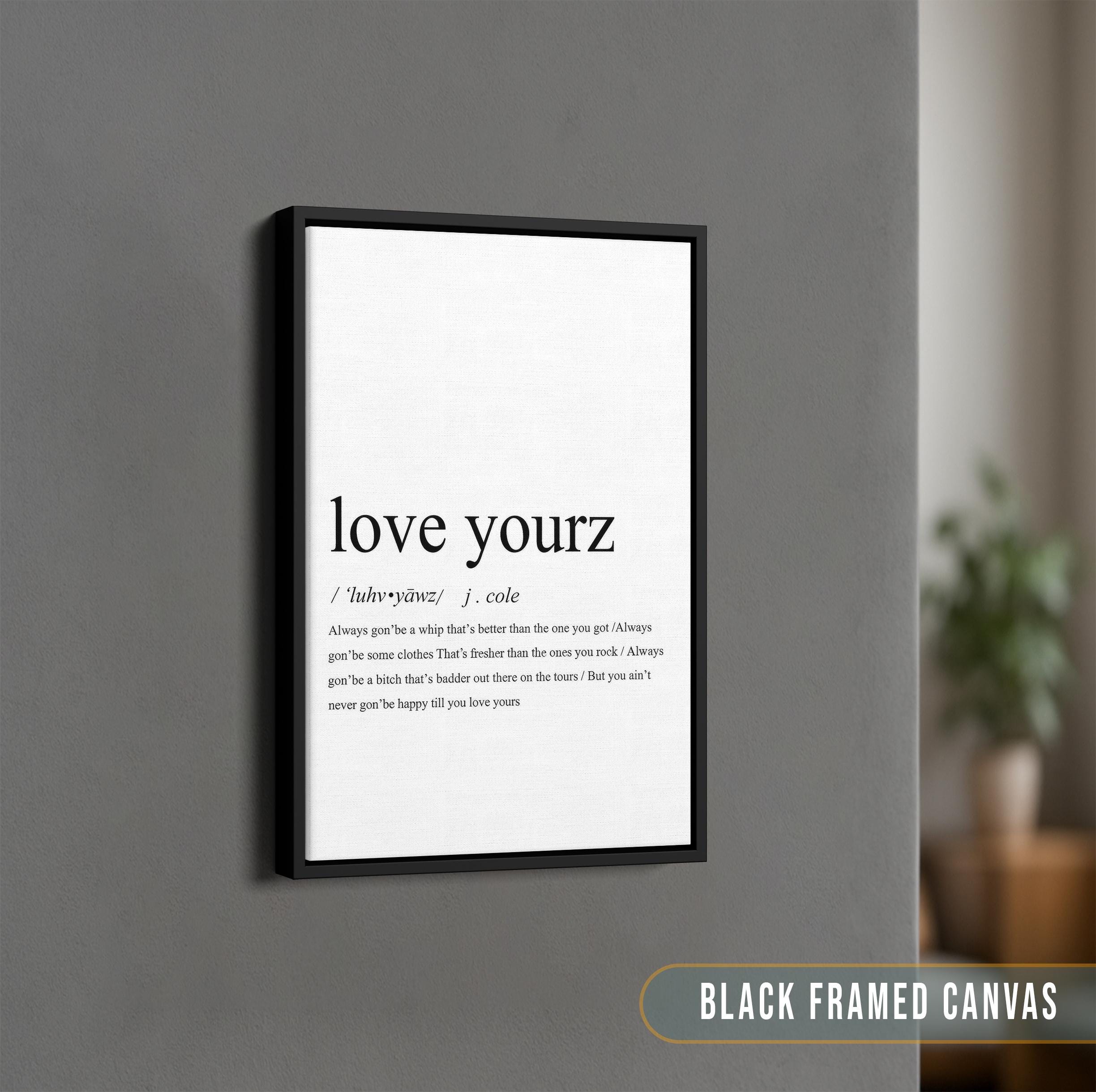 Love Yourz Poster - Etsy