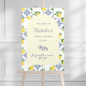 Main Squeeze Bridal Shower Sign, Custom Citrus Bridal Shower Poster, She Found Her Main Squeeze Bridal Shower Sign, Lemon Bridal Decor