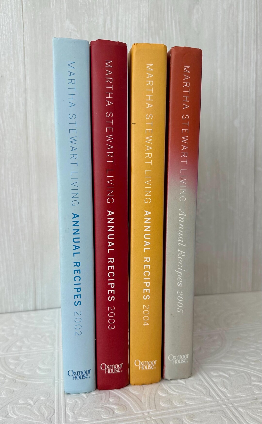 Martha Stewart Living Annual Recipe Cookbook Collection, Set of 4, 2002 ...