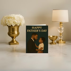 Black fathers day card