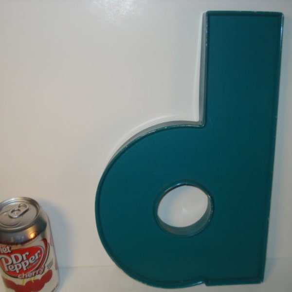 Vintage Channel Letter Front Lowercase d or p