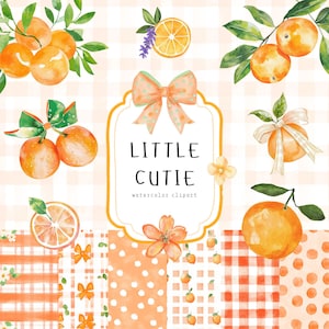 A Little Cutie Is On The Way Clipart, Citrus, Aquarell Orange Schleife, Babyparty, Mädchen Erster Geburtstag Einladen, Transparent, Kommerzielle Nutzung