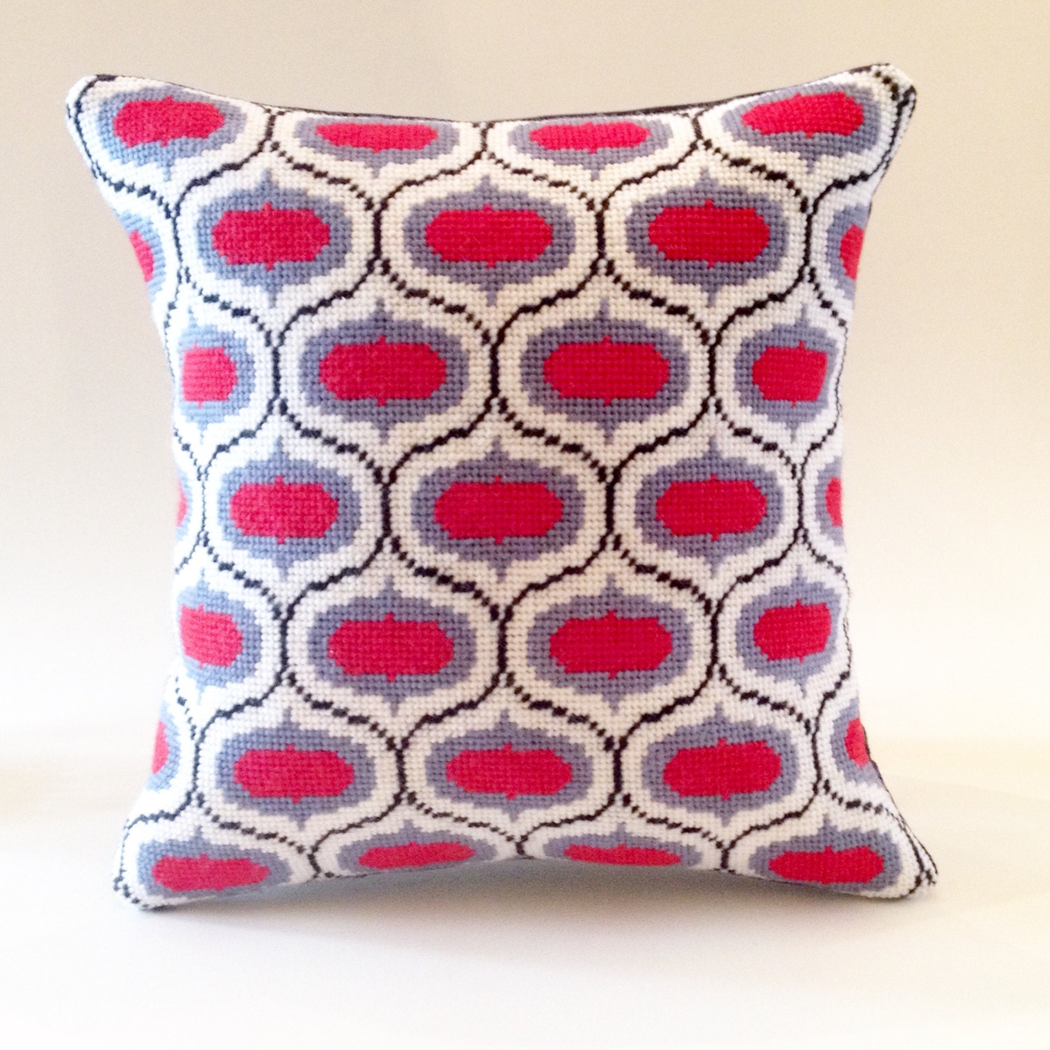 SALE! Ogee Needlepoint Kit with Stitch Painted Canvas