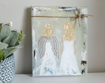 8 x 10 Made to Order Custom Abstract Family Portrait Painting