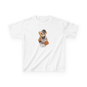 Playful Kids Tee with Cute Dog Design, Perfect for Animal Lovers, Casual Wear, Birthdays, Everyday Fun
