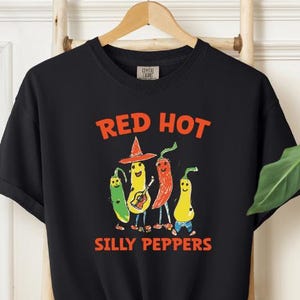 Silly Peppers Band T-Shirt: Comfort Colors Funny Music Tee