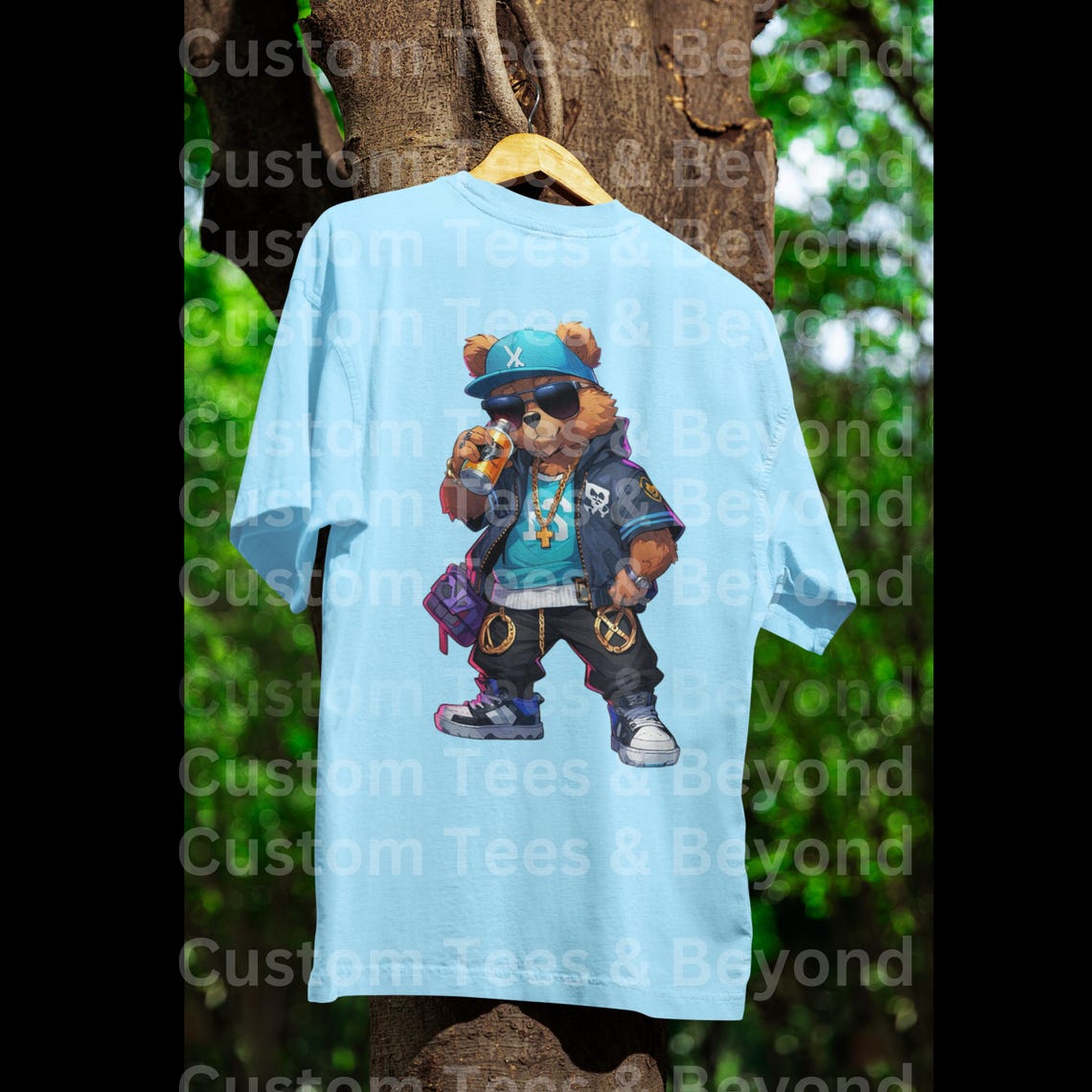 Hip-hop Teddy Bear Digital Art – Cool Streetwear Bear, Urban Swag